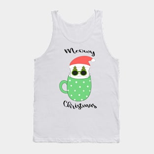 Cat christmas Meowy christmas Tank Top